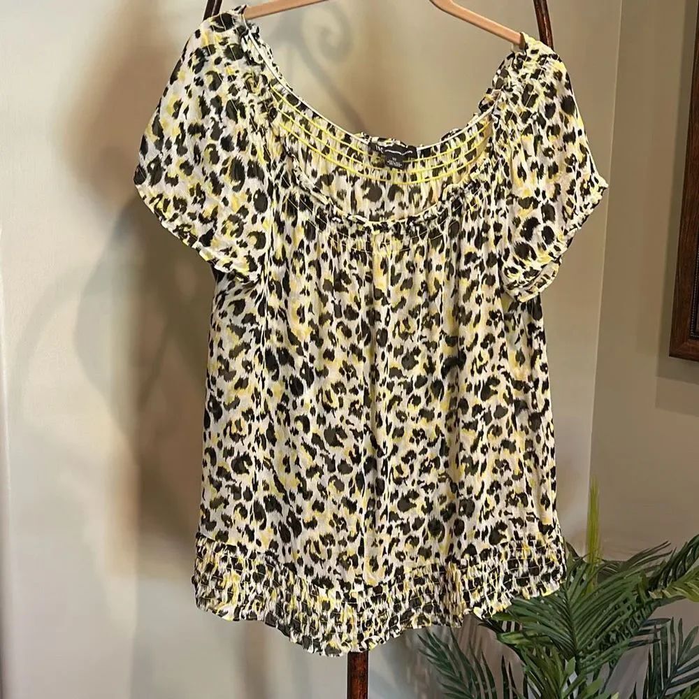 Silk Animal Print Blouse
